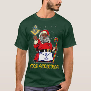 Masonic Santa Claus Mason Merry Christmas And T-Shirt