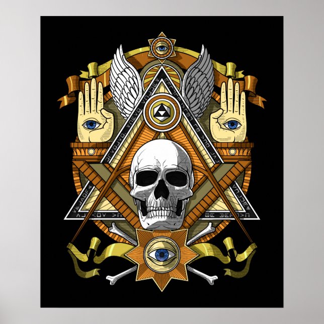 Masonic Skull Poster (Front)