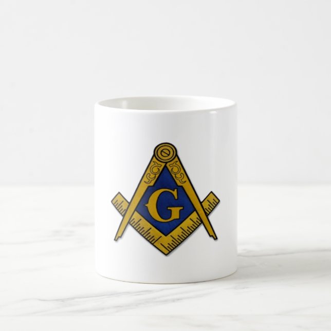 Masonic Square and Compass Coffee Mug (Center)