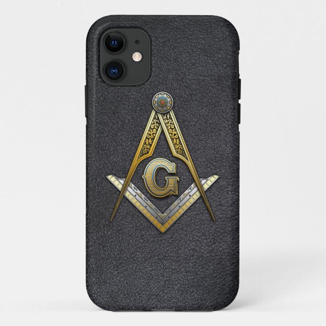 Masonic Square and Compasses Case-Mate iPhone Case (Back)