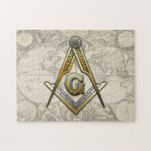 Masonic Square and Compasses Jigsaw Puzzle