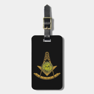 Masonic Sun Luggage Tag
