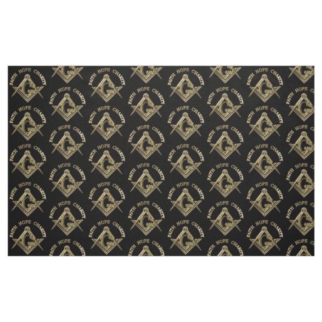 Masonic symbol fabric (Fat Quarter)
