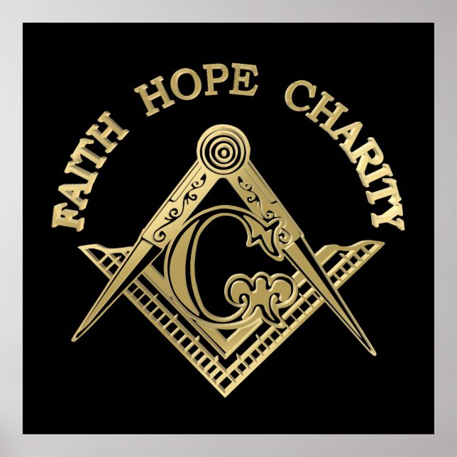 Masonic symbol poster (Front)