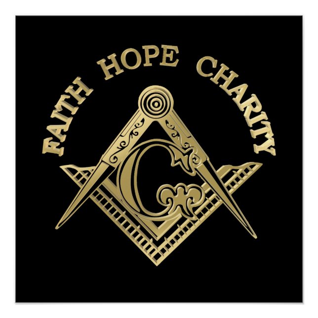 Masonic symbol poster (Front)