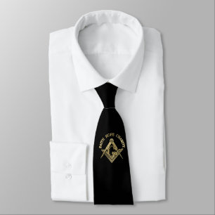 Masonic symbol tie