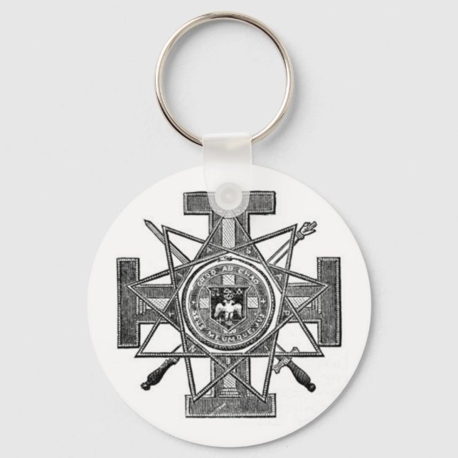 masonic symbols key ring (Front)