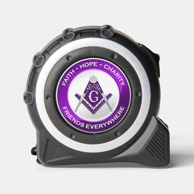 Masonic Tape Measure Purple 1 (Front)