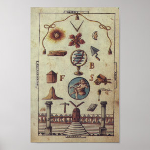 Masonic Tracing Board - Entered Apprentice 4 Poster