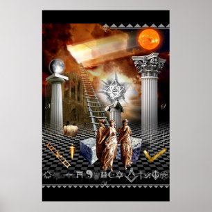 Masonic Tracing Board Poster