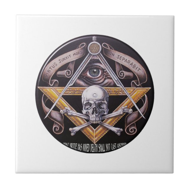 Masonic Virtue Ceramic Tile (Front)