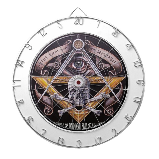 Masonic Virtue Dartboard (Front)