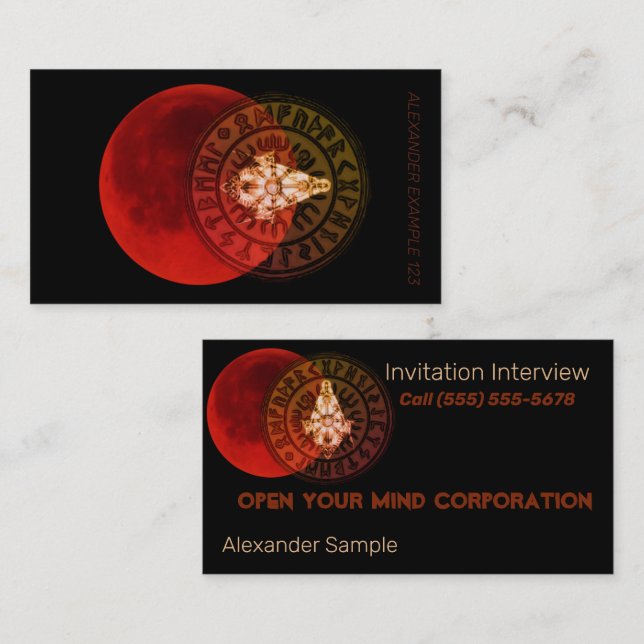 Masonic Warrior Business Card (Front/Back)