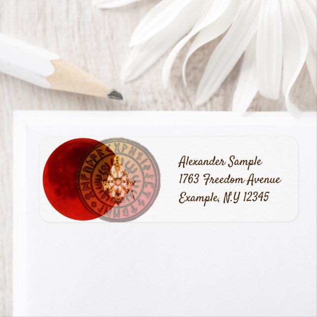 Masonic Warrior Return Address Label (Insitu)