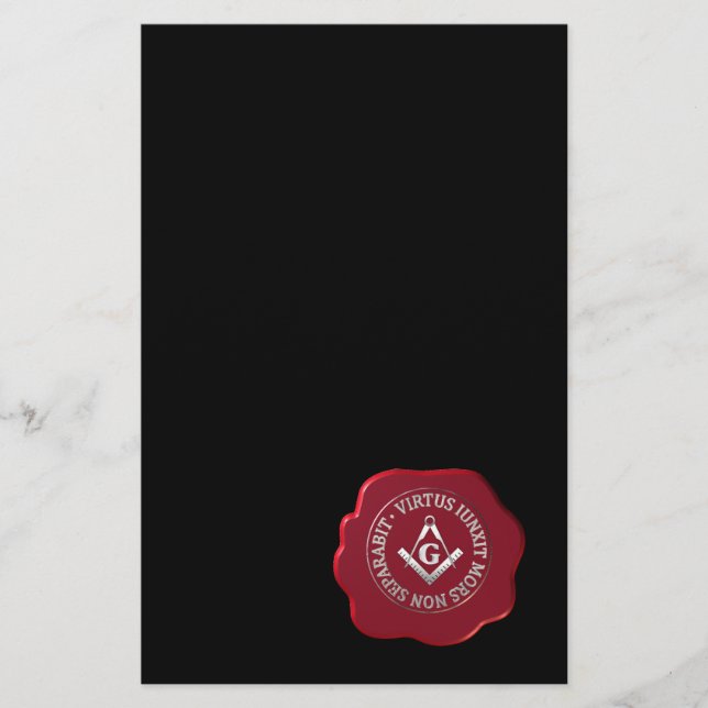 Masonic wax seal flyer (Front)
