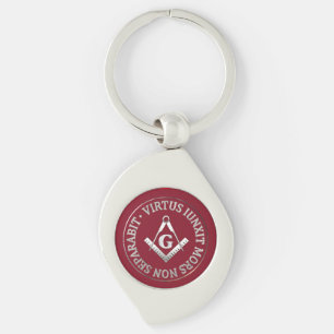 Masonic wax seal key ring