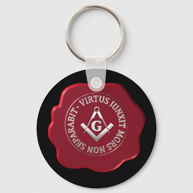 Masonic wax seal key ring (Front)