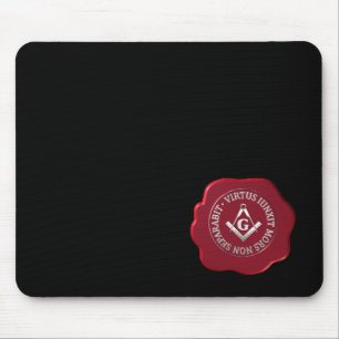Masonic wax seal mouse pad