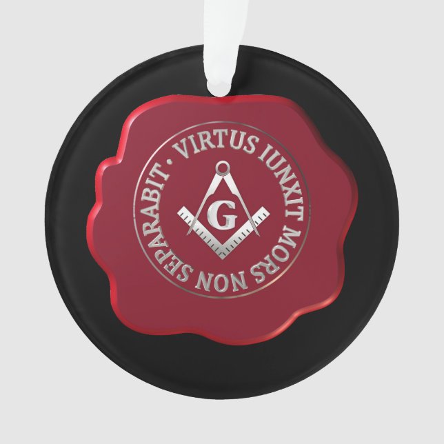 Masonic wax seal ornament (Front)