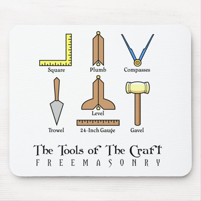 Masonic Working Tools Mouse Pad (Front)