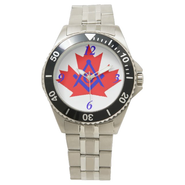 Masonic's Canada Customised Emblem Watch (Front)