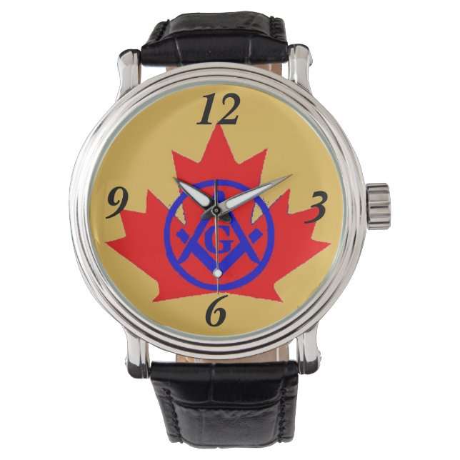 Masonic's Canada Customised Emblem Watch (Front)