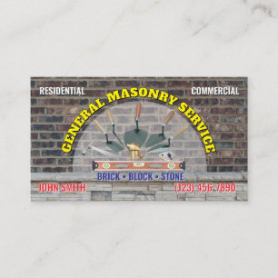 Masonry Business Cards