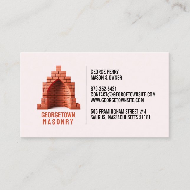 Masonry Chimney Business Card (Front)