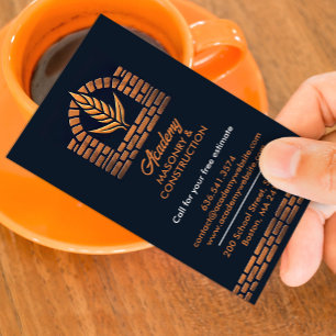 Masonry Construction Business Card