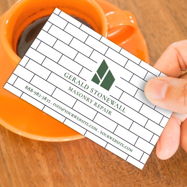 Masonry Construction Business Card Template (Creator Uploaded)