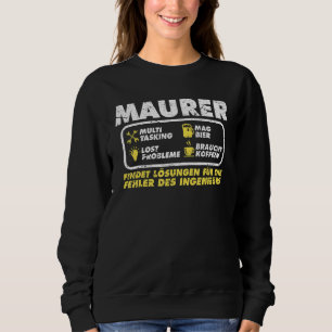 Masonry Master Roofers Work Wear Sweatshirt