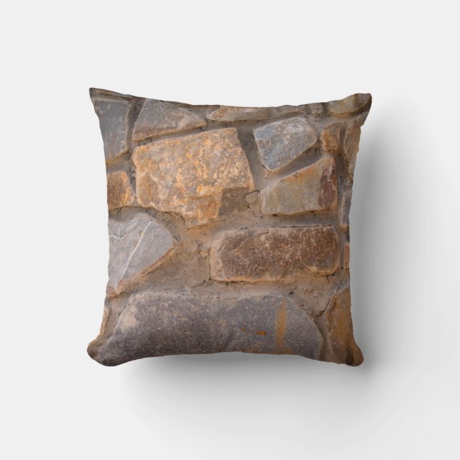 Masonry natural stoneabstract, ancient, antiquity, cushion (Front)