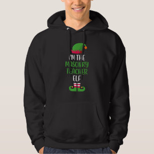 Masonry Teacher Elf Christmas Family Matching Grou Hoodie