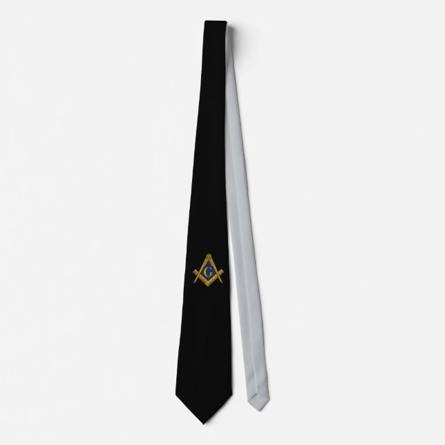 MASONS CUSTOM TIE (BLACK) (Front)