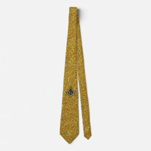 MASONS CUSTOM TIE (GOLD FLAKE)