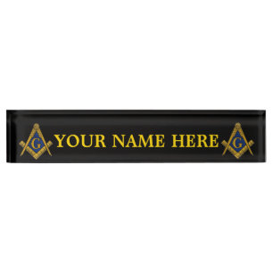 MASONS DESK NAME PLATE