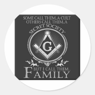 Masons Family Classic Round Sticker