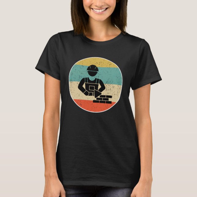 Masons  for men bricklayers T-Shirt (Front)