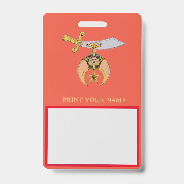 MASONS ID BADGE (Front)