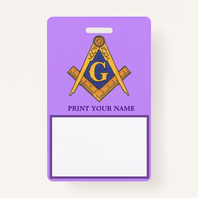 MASONS ID BADGE (Front)