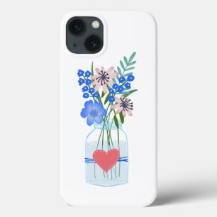Masons Jar Floral iPhone Case