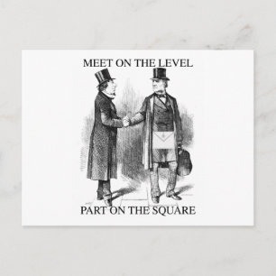Masons Meeting Postcard