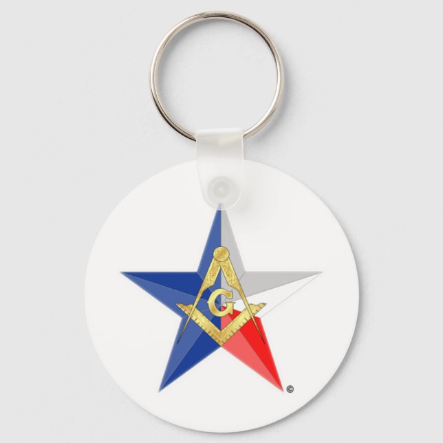 Masons of Texas "Star Line" Key Ring (Front)