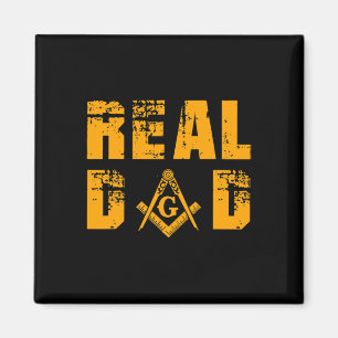 Masons Real Dad Masonic Mason Father's Independenc Magnet