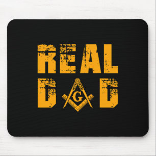 Masons Real Dad Masonic Mason Father's Independenc Mouse Pad