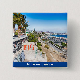 Maspalomas 15 Cm Square Badge