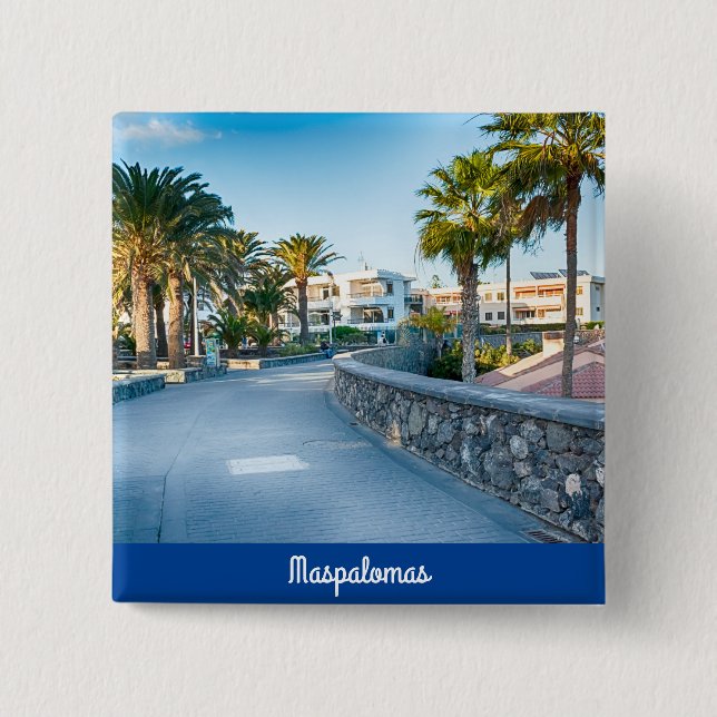 Maspalomas 15 Cm Square Badge (Front)
