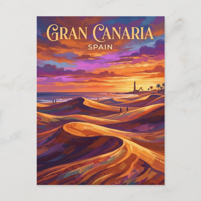 Maspalomas Dunes Spain Postcard (Front)