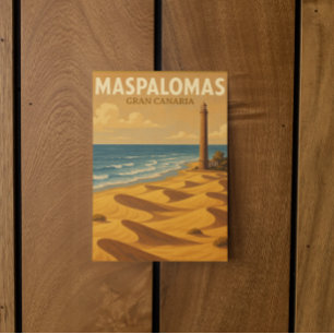 Maspalomas Gran Canaria Dunes Travel Postcard