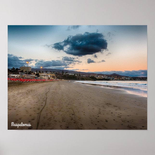 Maspalomas Sunset Poster (Front)